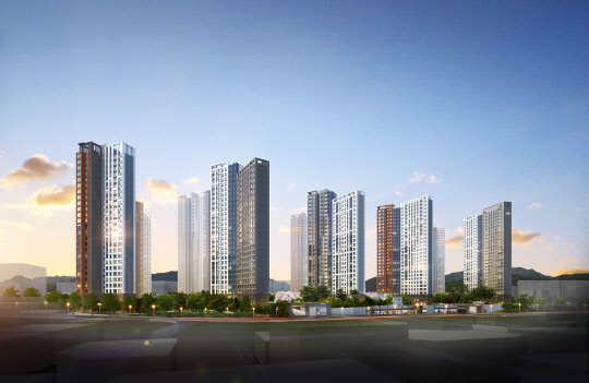 주안파크자이 더 플래티넘 투시도.    GS건설 제공